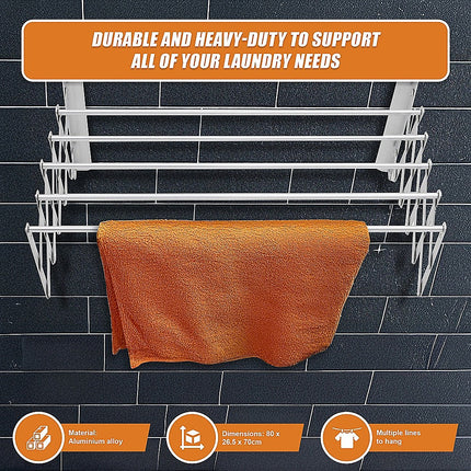 Pull Out Clothes Airer – Expanding Laundry Drying Line for Caravan, RV & Home.