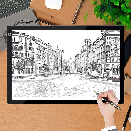 A2 LED Light Box Tracing Board Art Design Stencil Tattoo Copy Drawing Pad.