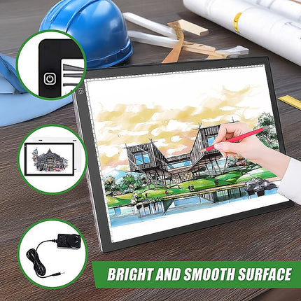 A2 LED Light Box Tracing Board Art Design Stencil Tattoo Copy Drawing Pad.