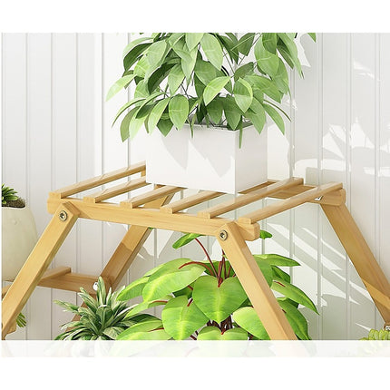 Bamboo Multilayer Flower Plant Bonsai Rack Shelf Stand Porch Lawn Patio.
