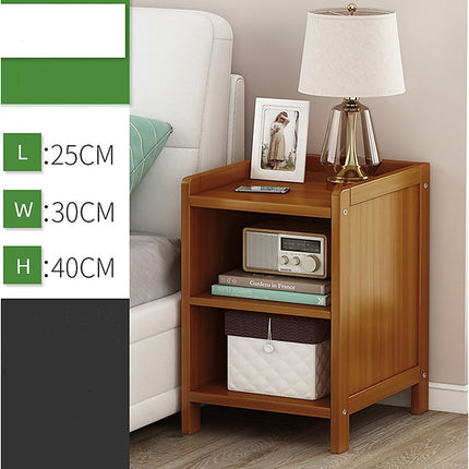 Bamboo Bedside Table Nightstand Storage Bedroom Sofa Side Stand.
