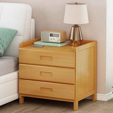 Bamboo Bedside Table Nightstand Storage Bedroom Sofa Side Stand.