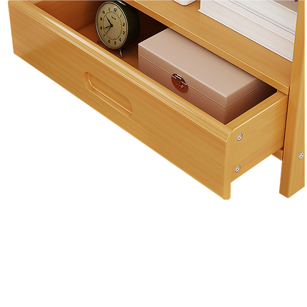 Bamboo Bedside Table Nightstand Storage Bedroom Sofa Side Stand.