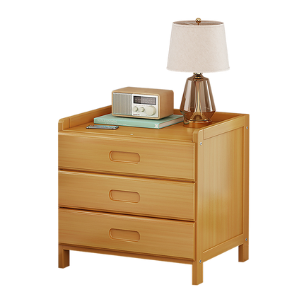 Bamboo Bedside Table Nightstand Storage Bedroom Sofa Side Stand.