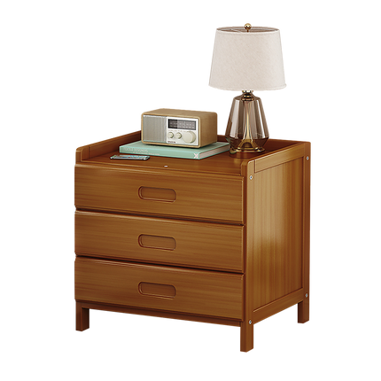 Bamboo Bedside Table Nightstand Storage Bedroom Sofa Side Stand.