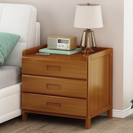 Bamboo Bedside Table Nightstand Storage Bedroom Sofa Side Stand.