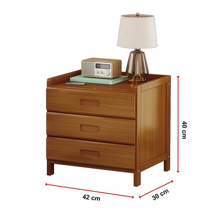 Bamboo Bedside Table Nightstand Storage Bedroom Sofa Side Stand.