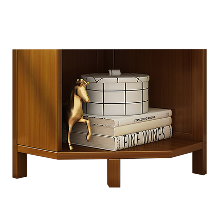 5-Shelf Corner Bookcase Industrial Bookshelf Display Storage Stand.