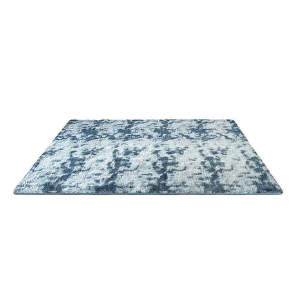 200x300cm Large Floor Soft Blue Fluffy Rug – Modern Area Carpet for Bedroom & Lounge.