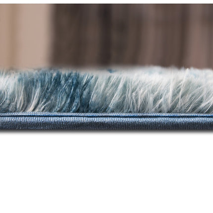 200x300cm Large Floor Soft Blue Fluffy Rug – Modern Area Carpet for Bedroom & Lounge.