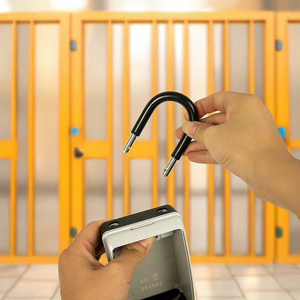 Security 4 Digit Combination Cable Lock Box With Luminous Dials.