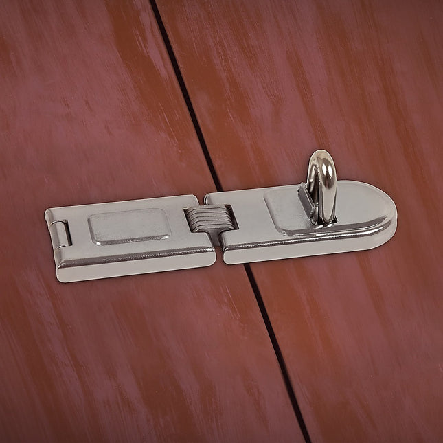 Security Lock Hardened Steel Fixed Staple Hasp 6-1/4 in. L.