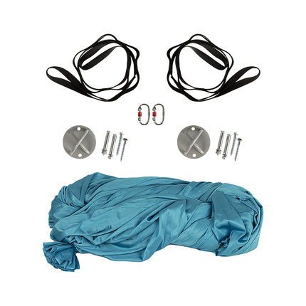 5x2.8m Yoga Pilates Aerial Silk Kit Swing Anti-Gravity Hammock.
