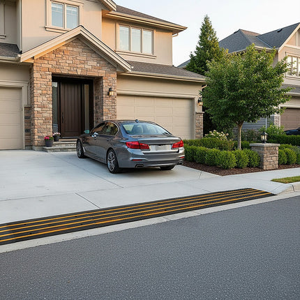 Car Driveway Curb Ramp Rubber 10,000 Kg Industrial Capacity.