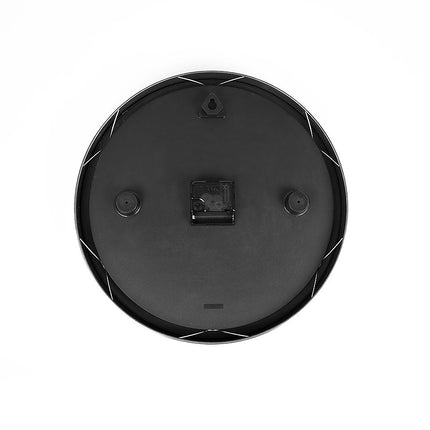 Modern Wall Clock Silent Non-Ticking Quartz Battery Operated Stainless Steel.