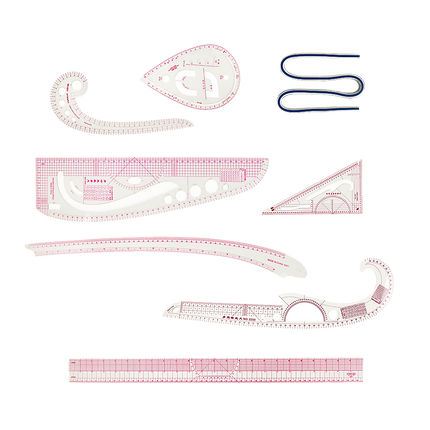 9pc French Curve Ruler Set DIY Sewing Pattern Measuring Tool for Dressmaker.