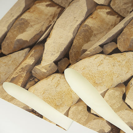 Rustic Rock Brick Wallpaper.