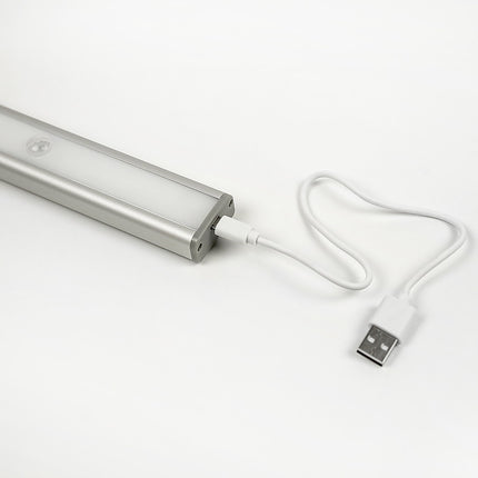 2 x 46 LED Stick-on Wireless Under Cabinet Light Rechargeable Motion Sensor Closet Lamp.