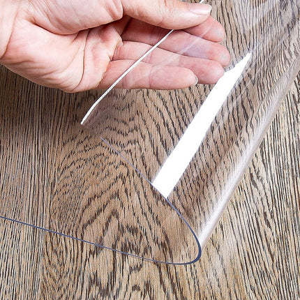 PVC Tablecloth Protector Table Cover Dining Table Cloth Plastic 2134x1070mm 1.5mm.