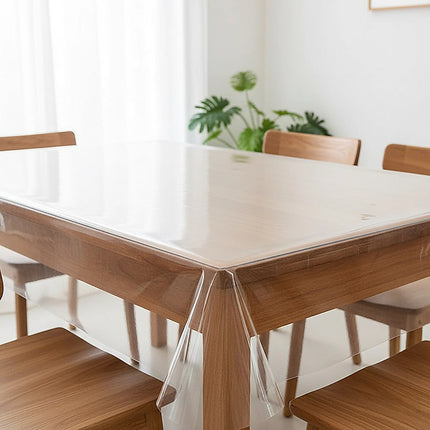 PVC Tablecloth Protector Table Cover Dining Table Cloth Plastic 2800x1170mm 2.0mm.