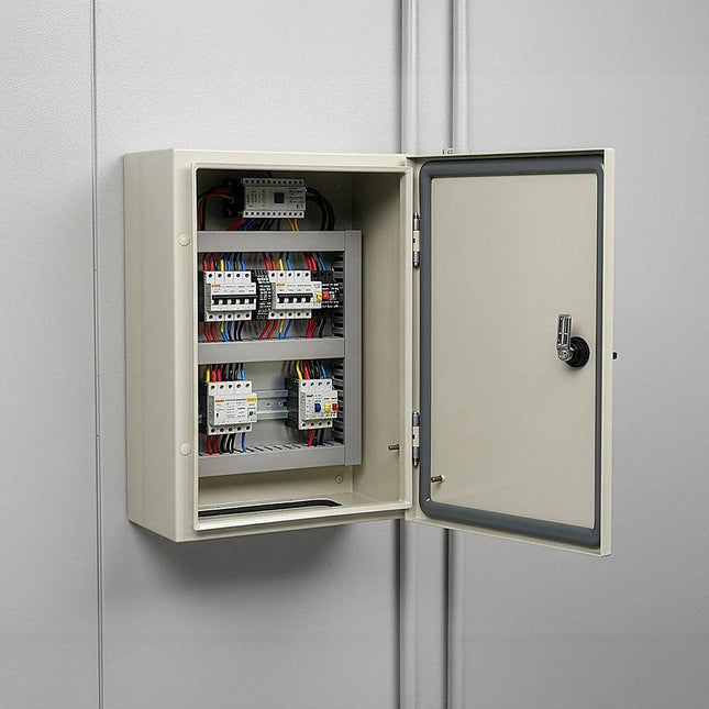 Carbon Steel Electrical Enclosure Box IP65 Wall Mount 400 x 300 x 200 mm.