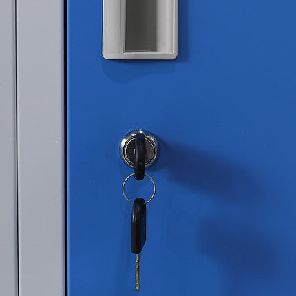 12-Door Locker for Office Gym Shed School Home Storage - Standard Lock with 2 Keys.