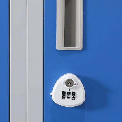 12-Door Locker for Office Gym Shed School Home Storage - Standard Lock with 2 Keys.