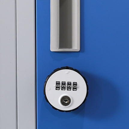12-Door Locker for Office Gym Shed School Home Storage - Standard Lock with 2 Keys