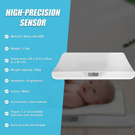Electronic Digital Baby Scale Weight Scales Monitor Tracker Pet.