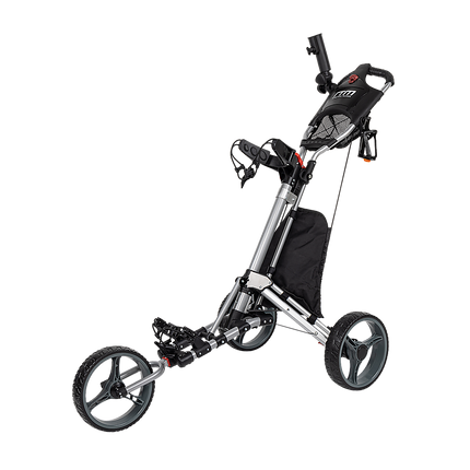 Golf Club Buggy Trolley Cart Compact Foldable 3 Wheel.