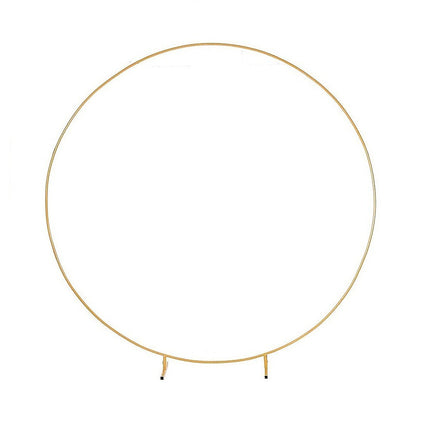 3M Gold Wedding Hoop Round Circle Arch Backdrop Flower Display Stand Frame Background.