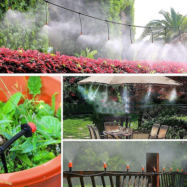 Drip Irrigation System Plant Self Garden Watering Hose Spray Kit.