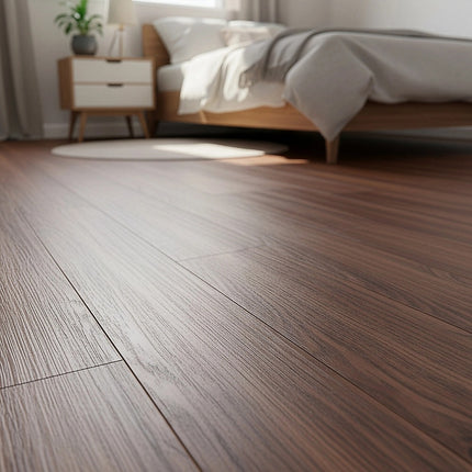 Vinyl Floor Tiles Self Adhesive Flooring Teak Wood Grain 16 Pack 2.3SQM.
