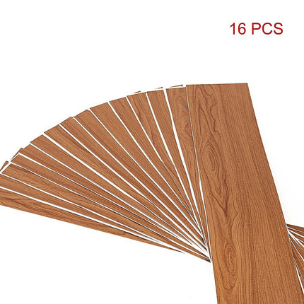 Vinyl Floor Tiles Self Adhesive Flooring African Mahogany Wood Grain 16 Pack 2.3SQM.