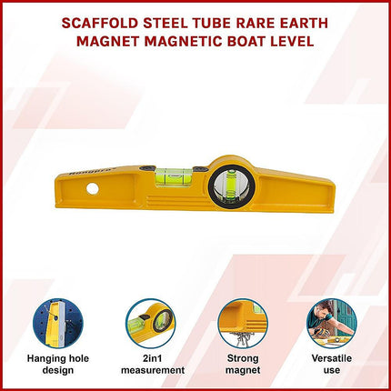 Scaffold Steel Tube Rare Earth Magnet Magnetic Boat Level.