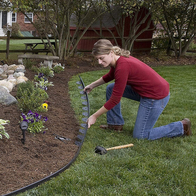 Landscape No Dig Lawn Garden Edging Kit 10m Flexible Durable Border Paver.