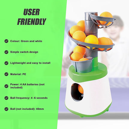 Table Tennis Pong Robot Automatic Ball Launcher Training Machine.