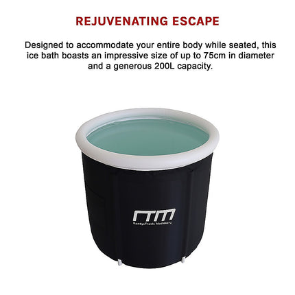 Premium Portable Ice Bath Inflatable Foldable Cold Water Therapy.