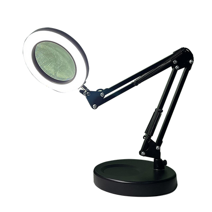 10X Magnifying Glass Desk Light Magnifier LED Lamp Reading Lamp With Base.