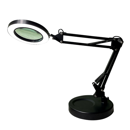 10X Magnifying Glass Desk Light Magnifier LED Lamp Reading Lamp With Base.