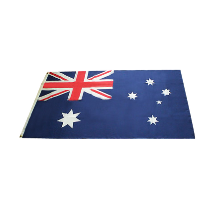 Australian Flag Heavy Duty Woven Spun Poly Australia Flag Metal Clips.