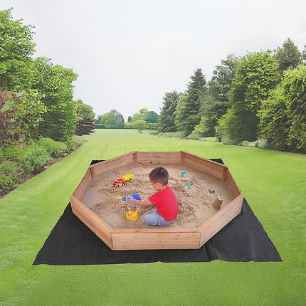 Kids Sand Pit Large Octagonal Wooden Sandpit.