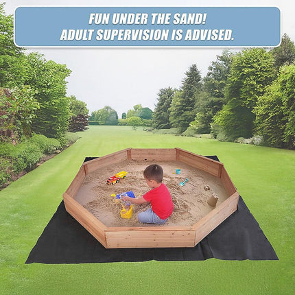 Kids Sand Pit Large Octagonal Wooden Sandpit.