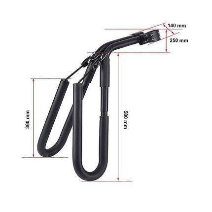 Adjustable Surfboard Skimboard Bicycle Rack Carrier.