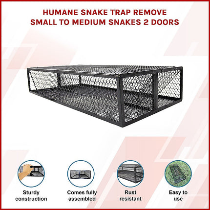 Humane Snake Trap Remove Small to Medium Snakes 2 Doors.