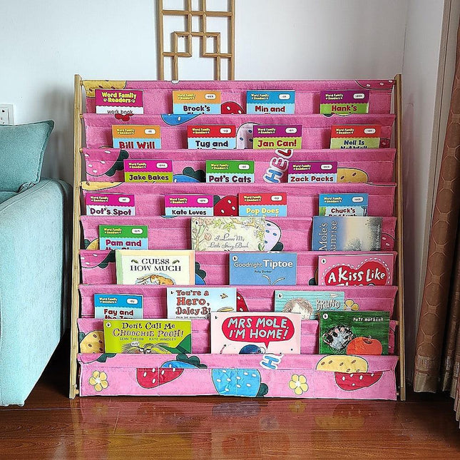 Children's Bookshelf Bookcase Magazine Rack Home Storage.