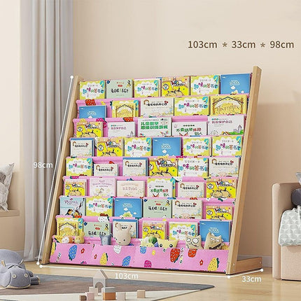 Children's Bookshelf Bookcase Magazine Rack Home Storage.