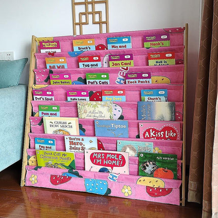Children's Bookshelf Bookcase Magazine Rack Home Storage.
