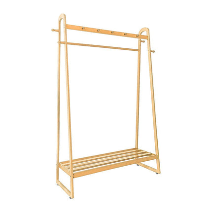 Wood 160x100cm Clothes Rack Slim Stylish Space Saving.