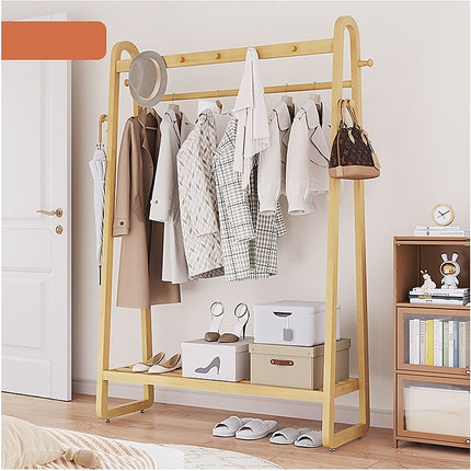 Wood 160x100cm Clothes Rack Slim Stylish Space Saving.
